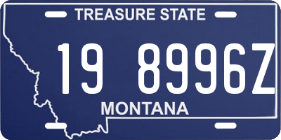 MT license plate 198996Z