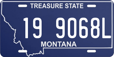 MT license plate 199068L