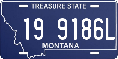 MT license plate 199186L