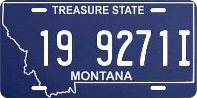 MT license plate 199271I