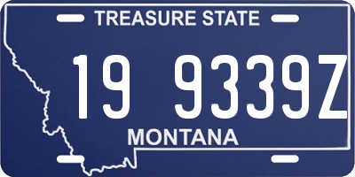 MT license plate 199339Z