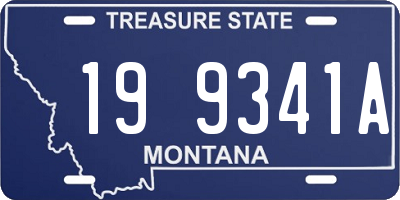 MT license plate 199341A
