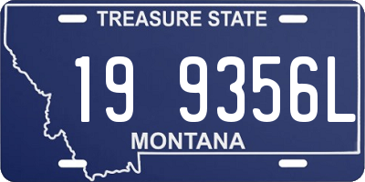 MT license plate 199356L