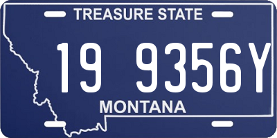 MT license plate 199356Y