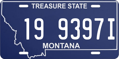 MT license plate 199397I