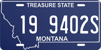 MT license plate 199402S