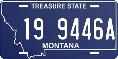 MT license plate 199446A