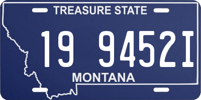 MT license plate 199452I