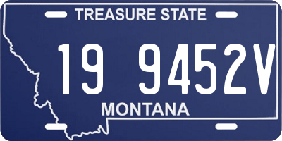 MT license plate 199452V