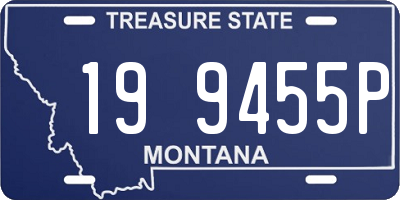 MT license plate 199455P
