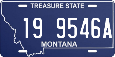 MT license plate 199546A
