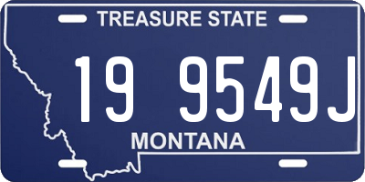 MT license plate 199549J