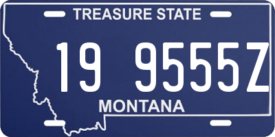 MT license plate 199555Z