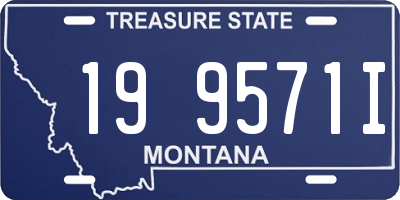MT license plate 199571I