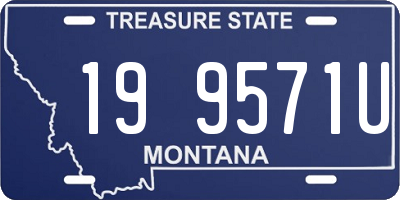 MT license plate 199571U