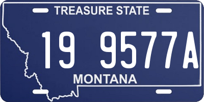 MT license plate 199577A
