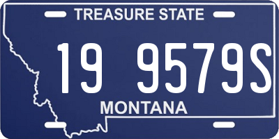 MT license plate 199579S
