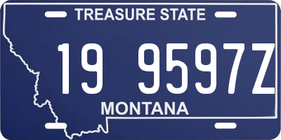 MT license plate 199597Z