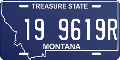 MT license plate 199619R