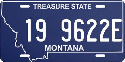 MT license plate 199622E
