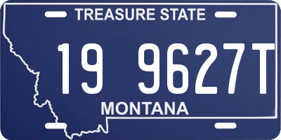 MT license plate 199627T