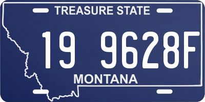 MT license plate 199628F