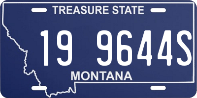 MT license plate 199644S