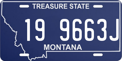 MT license plate 199663J