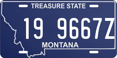 MT license plate 199667Z