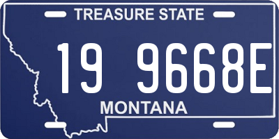 MT license plate 199668E