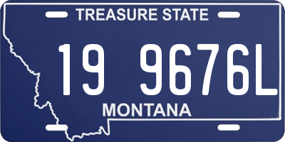 MT license plate 199676L