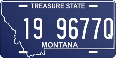MT license plate 199677Q