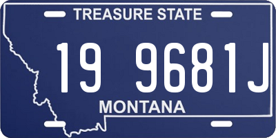MT license plate 199681J