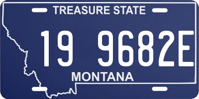 MT license plate 199682E