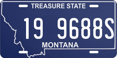 MT license plate 199688S