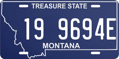 MT license plate 199694E