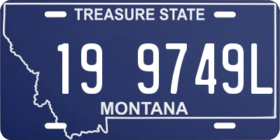 MT license plate 199749L