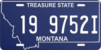 MT license plate 199752I