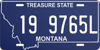 MT license plate 199765L