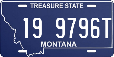 MT license plate 199796T