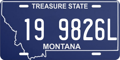MT license plate 199826L
