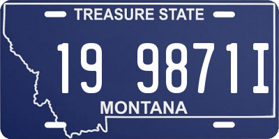 MT license plate 199871I