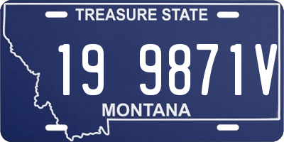 MT license plate 199871V