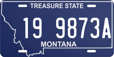 MT license plate 199873A