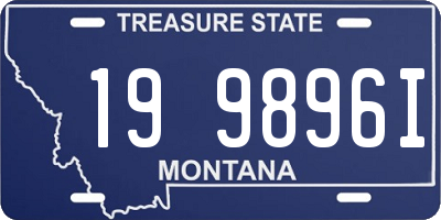 MT license plate 199896I