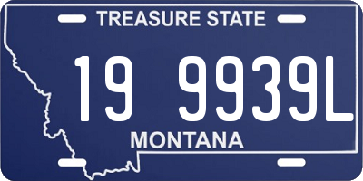 MT license plate 199939L