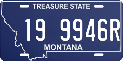 MT license plate 199946R
