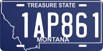 MT license plate 1AP861