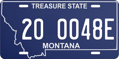 MT license plate 200048E