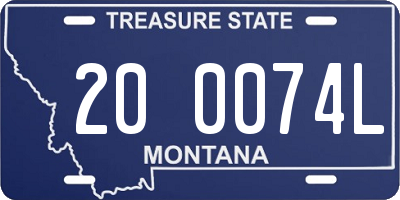 MT license plate 200074L
